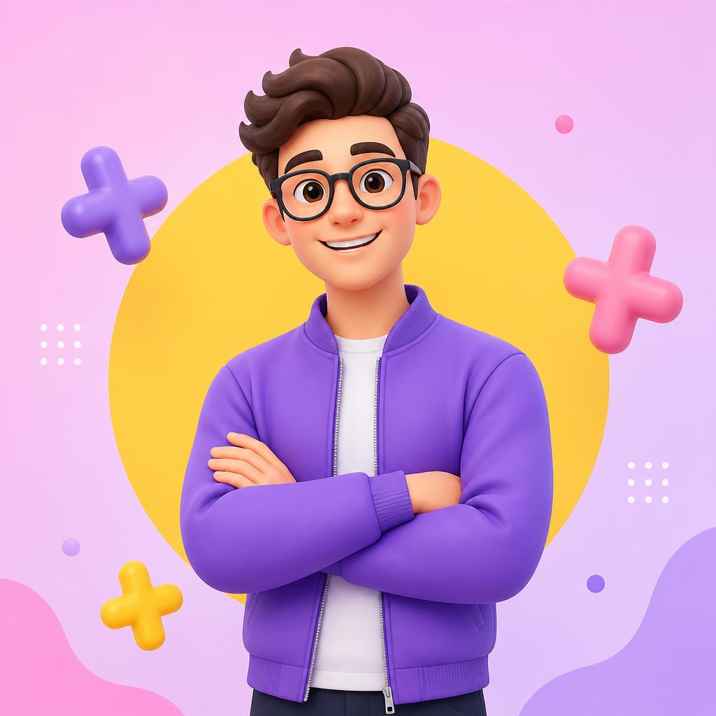 Illustrated designer welcoming new clients