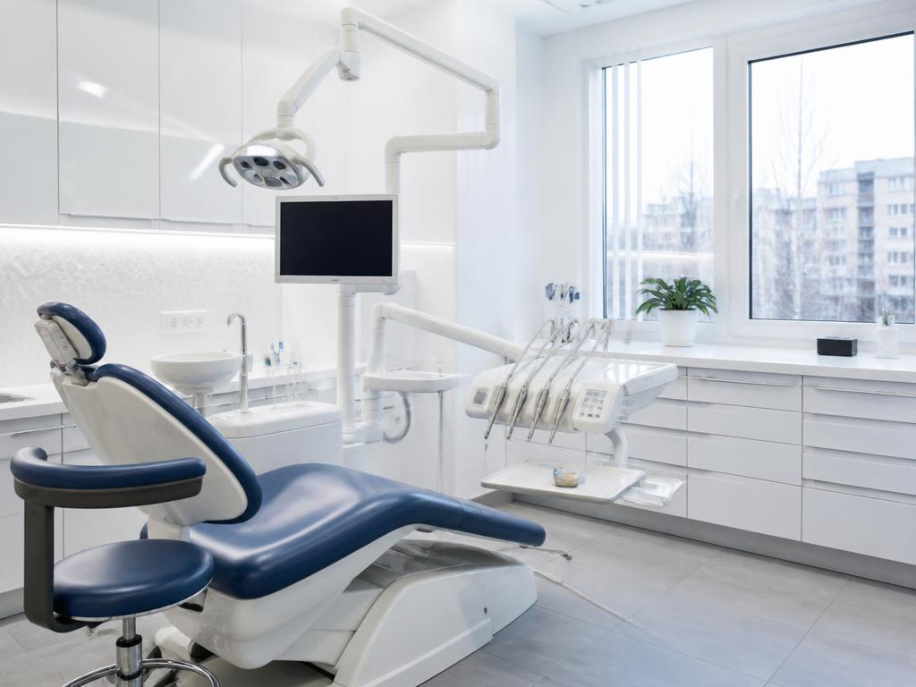 Bright modern dental clinic interior